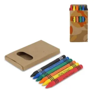 6pc crayons in craft box - LT91578 (gadzety reklamowe)